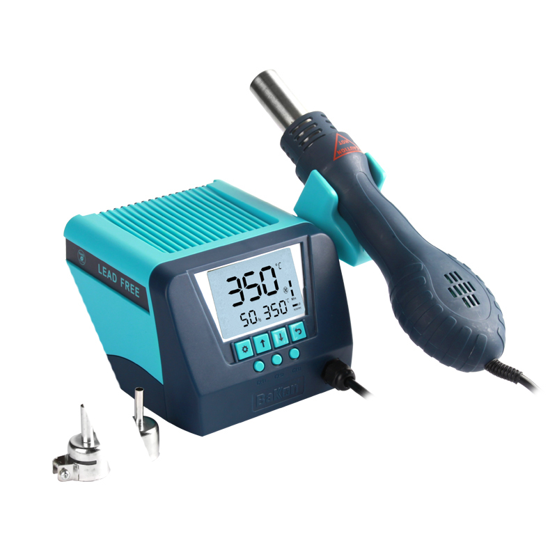 Bk880 súng hơi nóng trạm hàn 550W tần số cao bàn là điện nhiệt độ không đổi màn hình hiển thị kỹ thuật số dòng xoáy quạt